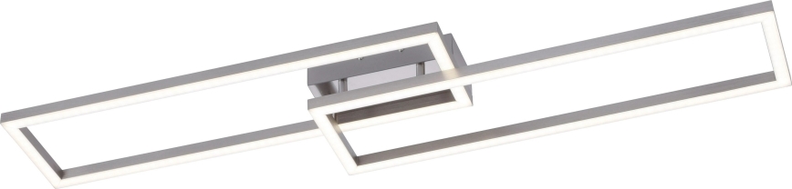 Leuchten Direkt 16430-55 - himmennettävä LED RGBW kattovalaisin MAXI 2xLED/18W/230V 2700-5000K mattakromi + kaukosäädin