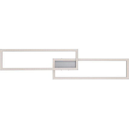 Leuchten Direkt 16430-55 - himmennettävä LED RGBW kattovalaisin MAXI 2xLED/18W/230V 2700-5000K mattakromi + kaukosäädin
