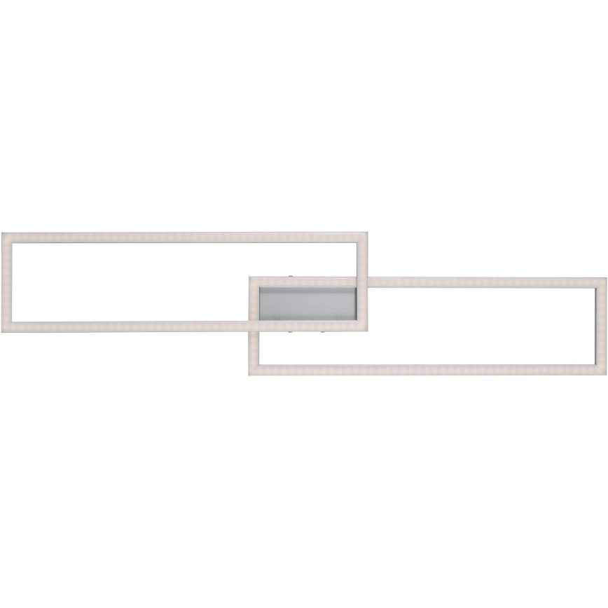 Leuchten Direkt 16430-55 - himmennettävä LED RGBW kattovalaisin MAXI 2xLED/18W/230V 2700-5000K mattakromi + kaukosäädin