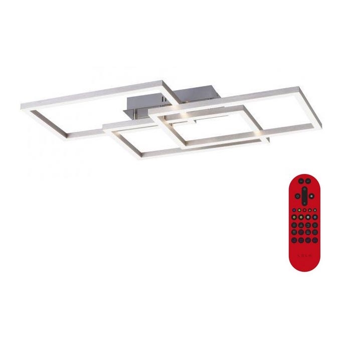 Leuchten Direkt 16431-55 - Himmennettävä LED-RGB-kattokruunu MAXI LED/27W/230V + kauko-ohjaus
