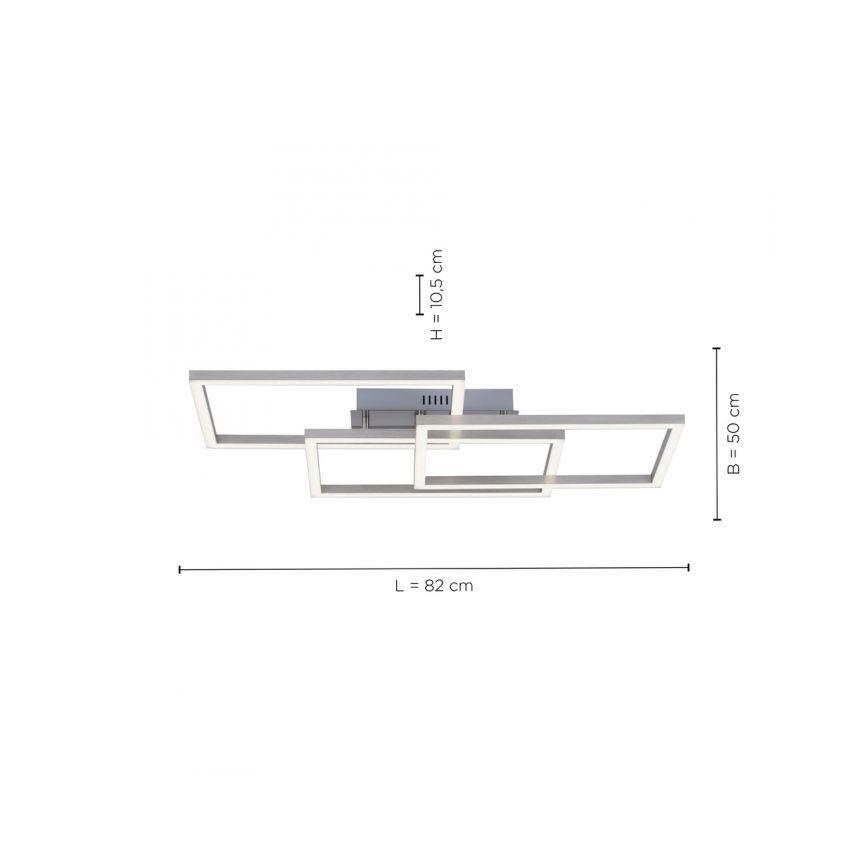 Leuchten Direkt 16431-55 - Himmennettävä LED-RGB-kattokruunu MAXI LED/27W/230V + kauko-ohjaus