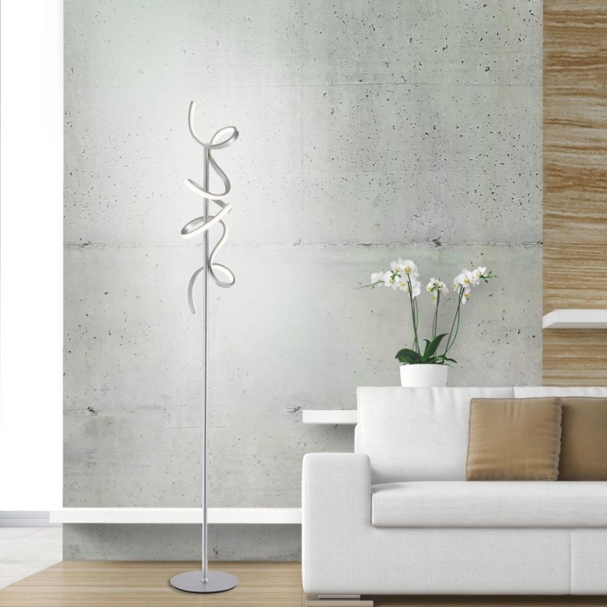 Leuchten Direkt 19031-21 - LED Himmennettävä lattilamppu CURLS LED/20W/230V