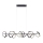 Leuchten Direkt 19033-18 - Himmennettävä LED-kattokruunu narussa CURLS 4xLED/10,2W/230V