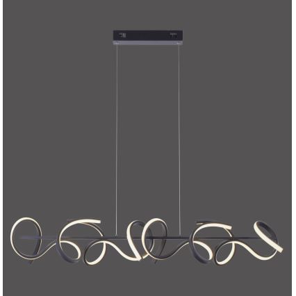Leuchten Direkt 19033-18 - Himmennettävä LED-kattokruunu narussa CURLS 4xLED/10,2W/230V