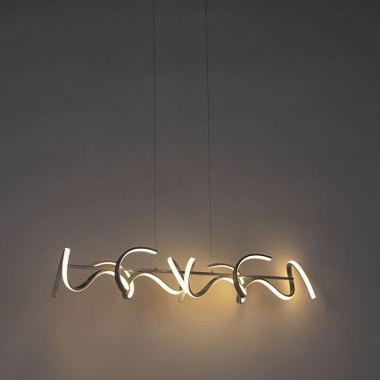 Leuchten Direkt 19033-21 - LED Himmennettävä kattokruunu johdossa CURLS LED/40,8W/230V