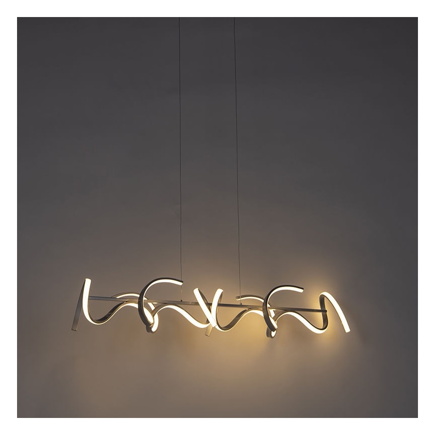 Leuchten Direkt 19033-21 - LED Himmennettävä kattokruunu johdossa CURLS LED/40,8W/230V