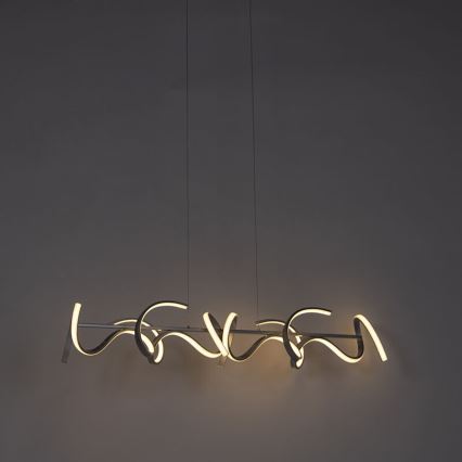 Leuchten Direkt 19033-21 - LED Himmennettävä kattokruunu johdossa CURLS LED/40,8W/230V
