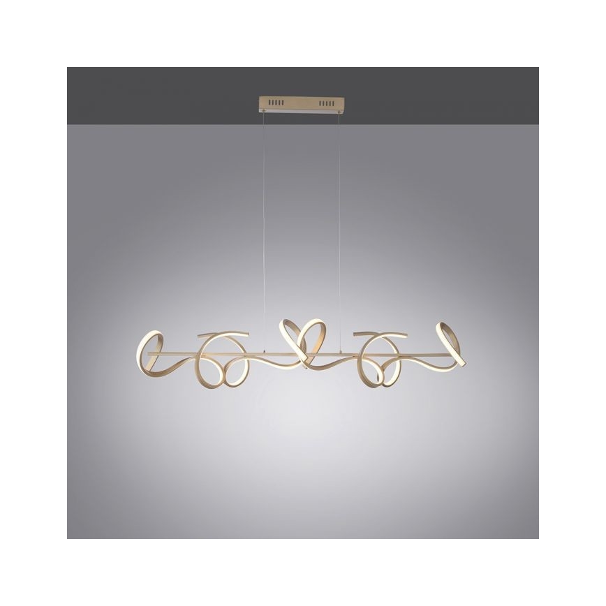 Leuchten Direkt 19033-60 - LED Himmennettävä kattokruunu johdossa CURLS LED/40,8W/230V