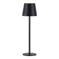 Leuchten Direkt 19250-18 - LED-ulkovalaisin himmennettävä ladattava pöytälamppu EURIA LED/3W/5V 2600 mAh IP54 musta