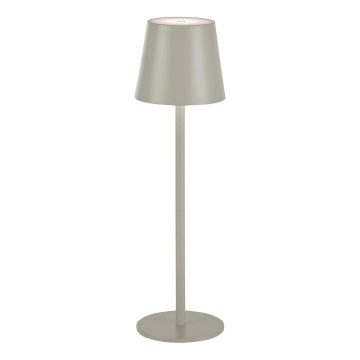 Leuchten Direkt 19250-40 - LED Himmennettävä ladattava ulkopöytävalaisin EURIA LED/3W/5V IP54 harmaa