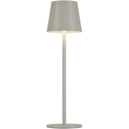 Leuchten Direkt 19250-40 - LED Himmennettävä ladattava ulkopöytävalaisin EURIA LED/3W/5V IP54 harmaa