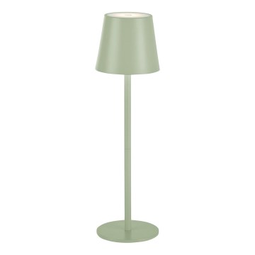 Leuchten Direkt 19250-43 - LED Himmennettävä ladattava ulkopöytävalaisin EURIA LED/3W/5V IP54 vihreä