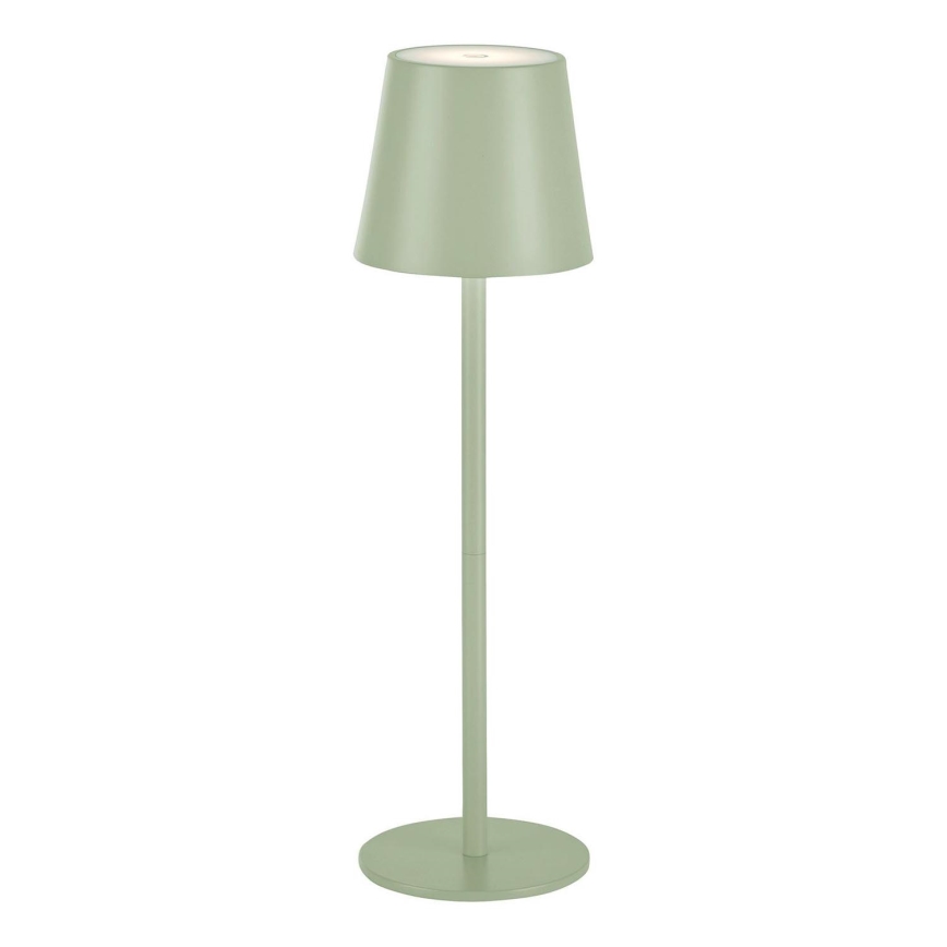 Leuchten Direkt 19250-43 - LED Himmennettävä ladattava ulkopöytävalaisin EURIA LED/3W/5V IP54 vihreä