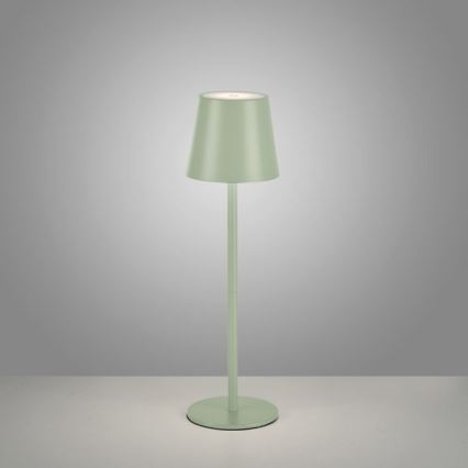 Leuchten Direkt 19250-43 - LED Himmennettävä ladattava ulkopöytävalaisin EURIA LED/3W/5V IP54 vihreä