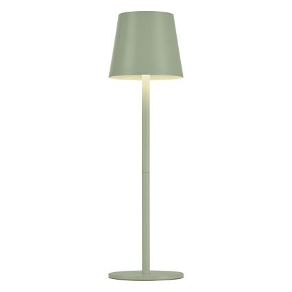 Leuchten Direkt 19250-43 - LED Himmennettävä ladattava ulkopöytävalaisin EURIA LED/3W/5V IP54 vihreä