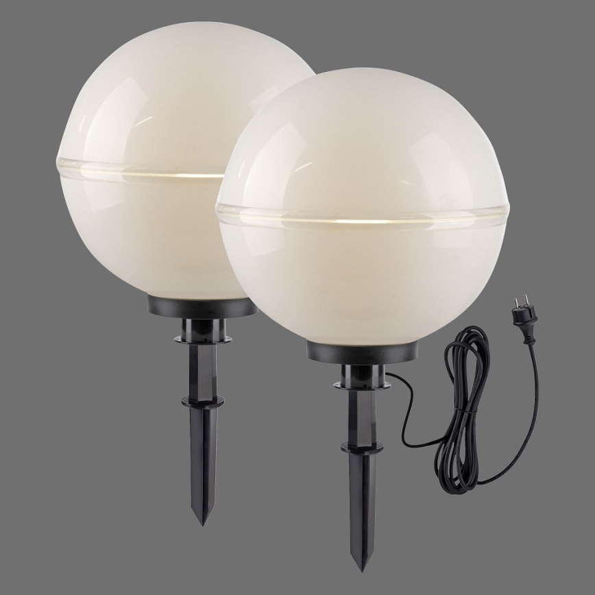Leuchten Direkt 19324-16-2 - SETTI 2x Ulkovalaisin 1xE27/40W/230V halkaisija 40 cm IP44
