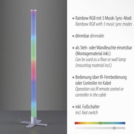 Leuchten Direkt 19902-21 - LED RGB Himmennettävä lamppu RINGO LED/10W/230V+kaukosäädin