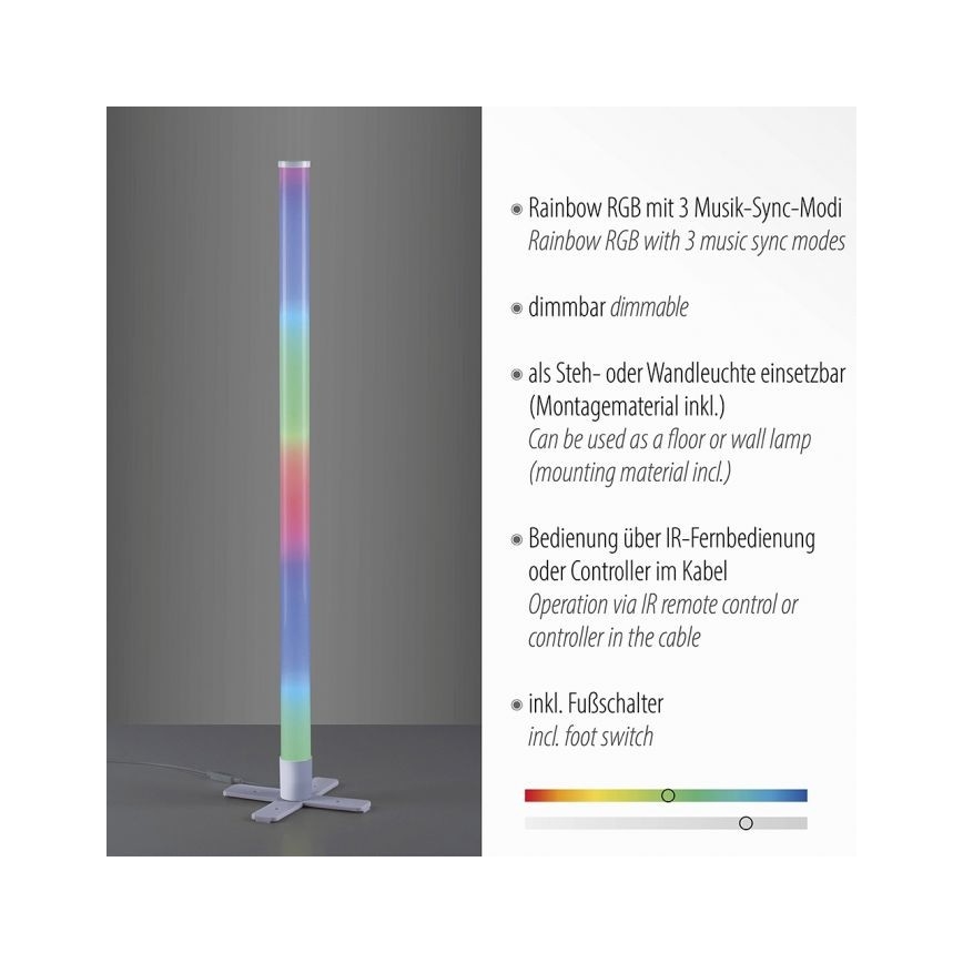 Leuchten Direkt 19902-21 - LED RGB Himmennettävä lamppu RINGO LED/10W/230V+kaukosäädin