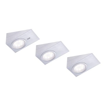 Leuchten Direkt 84111-55-3 - SETTI 3x LED Huonekaluvalo sensorilla THEO LED/3,6W/230V