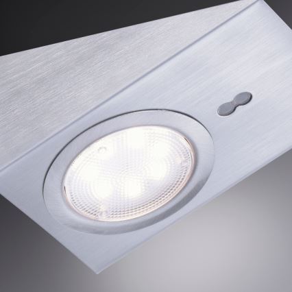 Leuchten Direkt 84111-55-3 - SETTI 3x LED Huonekaluvalo sensorilla THEO LED/3,6W/230V