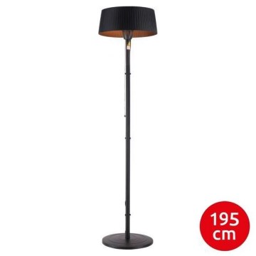 Leuchten Direkt 99507-18 - Lämmityselementti ulkokäyttöön GLOW 1500W/230V 1,95 m IP44 musta