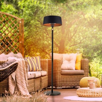 Leuchten Direkt 99507-18 - Lämmityselementti ulkokäyttöön GLOW 1500W/230V 1,95 m IP44 musta