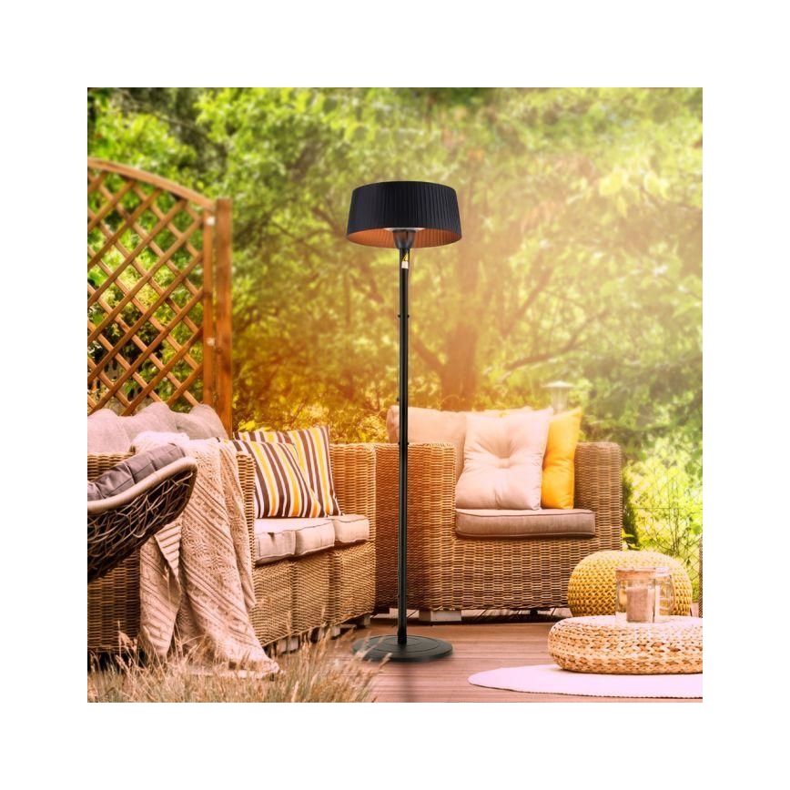 Leuchten Direkt 99507-18 - Lämmityselementti ulkokäyttöön GLOW 1500W/230V 1,95 m IP44 musta