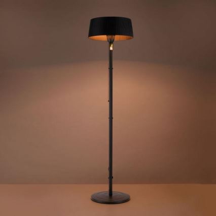 Leuchten Direkt 99507-18 - Lämmityselementti ulkokäyttöön GLOW 1500W/230V 1,95 m IP44 musta