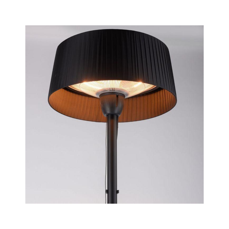 Leuchten Direkt 99507-18 - Lämmityselementti ulkokäyttöön GLOW 1500W/230V 1,95 m IP44 musta