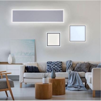Leuchten Direkt - LED-himmennettävä kattovalaisin EDGING LED / 26W / 230V + RC