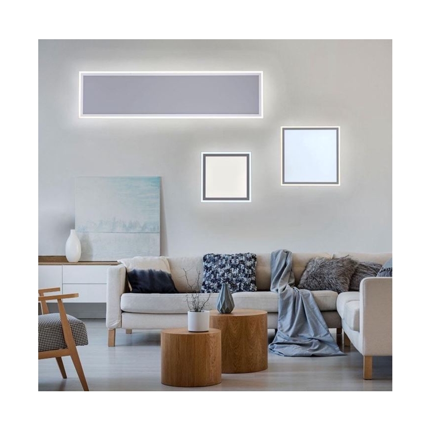 Leuchten Direkt - LED-himmennettävä kattovalaisin EDGING LED / 26W / 230V + RC