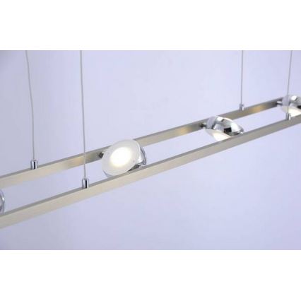 Leuchten Direkt 12470-55 - LED RGB himmennettäväriippuvalaisin OPTI 8xLED / 3W / 230V + kaukosäädin