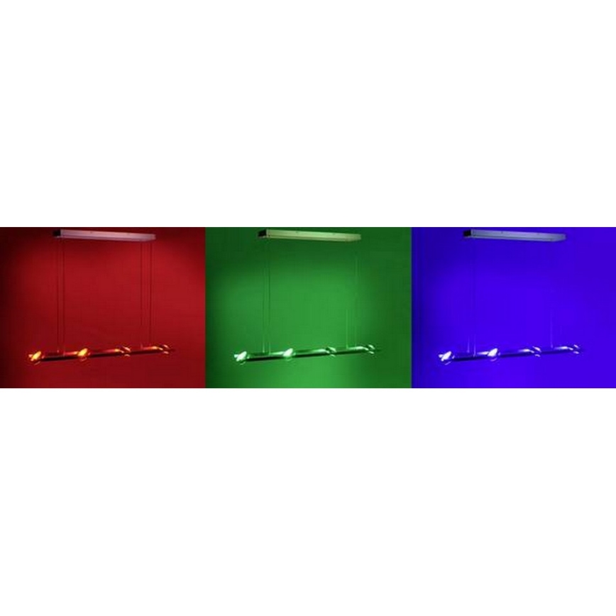 Leuchten Direkt 12470-55 - LED RGB himmennettäväriippuvalaisin OPTI 8xLED / 3W / 230V + kaukosäädin
