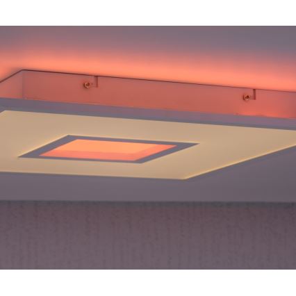 Leuchten Direkt 11645-16 - Himmennettävä LED-RGB-kattovalaisin RECESS LED/22,5W/230V + LED/5W + kauko-ohjaus