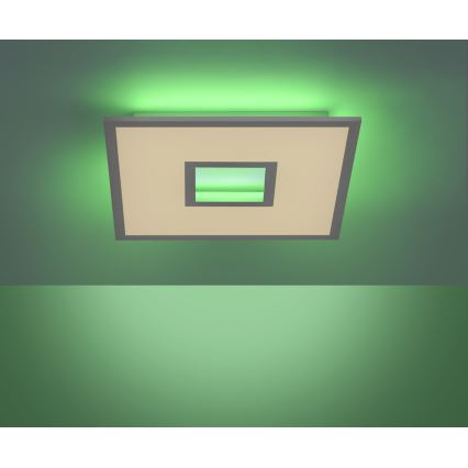 Leuchten Direkt 11645-16 - Himmennettävä LED-RGB-kattovalaisin RECESS LED/22,5W/230V + LED/5W + kauko-ohjaus