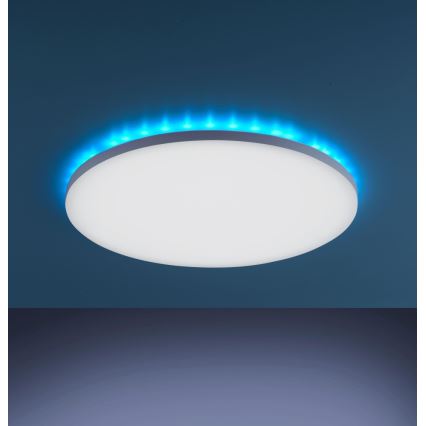 Leuchten Direkt 15602-16 - LED RGBW Himmennettävä kattovalo GUSTAV LED/20,3W/230V + LED/1,8W 2700-5000K + kaukosäädin