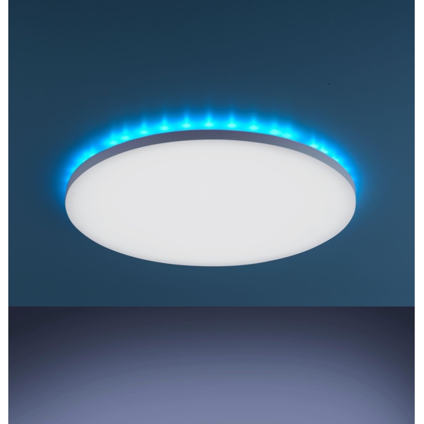 Leuchten Direkt 15602-16 - LED RGBW Himmennettävä kattovalo GUSTAV LED/20,3W/230V + LED/1,8W 2700-5000K + kaukosäädin
