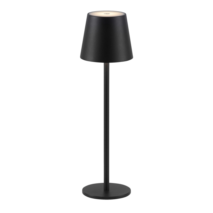 Leuchten Direkt 19250-18 - LED Ulkotila himmennettävä rechargeable pöytävalaisin EURIA LED/3W/5V IP54 musta