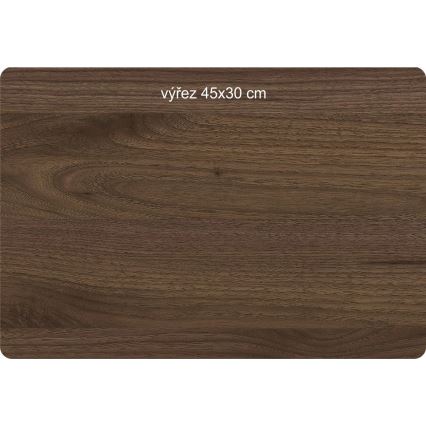 Li-Go 23654 - Himmennettävä LED-pöytävalaisin LED/12W/230V 20x22 cm pähkinä/Sammalinen asetelma