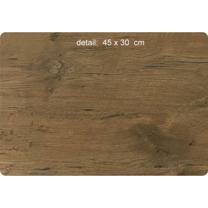 Li-Go 23688/DUB2 - LED-himmennettävä seinäkello liiketunnistimella LED/5V 20000 mAh + 1xAA halkaisija 32 cm tammi/voikukka