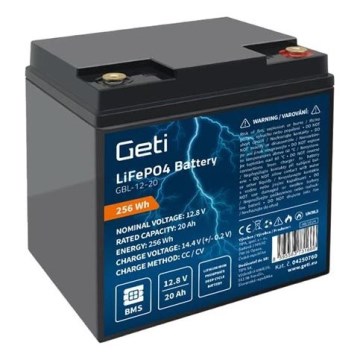 LiFePO4-akku 12,8 V / 20 Ah