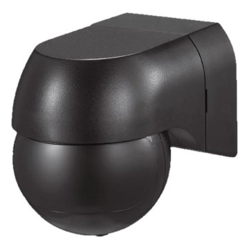 Liiketunnistin PIR 180° 400W/230V IP44 musta