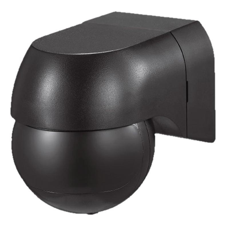 Liiketunnistin PIR 180° 400W/230V IP44 musta