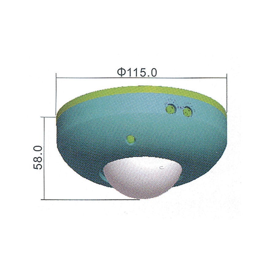 Liiketunnistin PIR B 360° 1200W/230V valkoinen