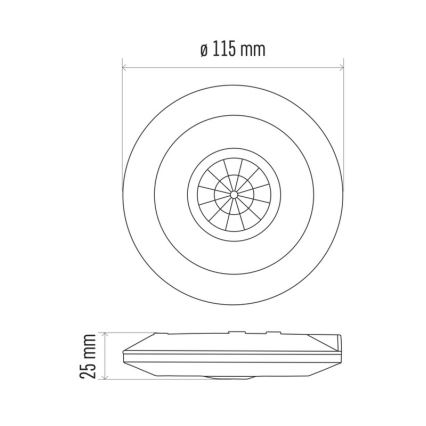 Liiketunnistin PIR B 360° 2000W/230V valkoinen