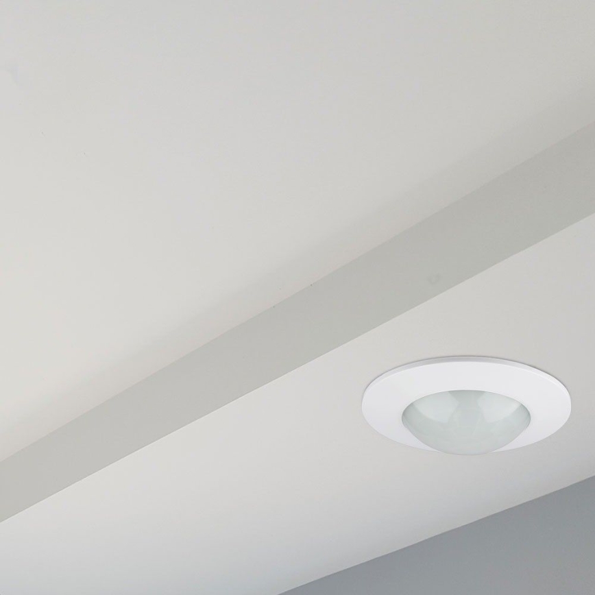 Liiketunnistin upotettu PIR 360° 300W/230V valkoinen