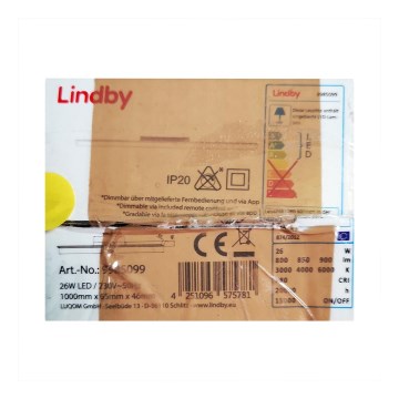 Lindby - Himmennettävä LED-kattovalaisin IBBE LED/26W/230V Wi-Fi Tuya