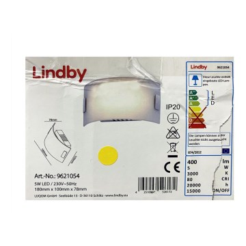 Lindby - LED-seinävalaisin GISELA LED/5W/230V