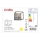 Lindby - Seinävalaisin MERON 1xE27/60W/230V