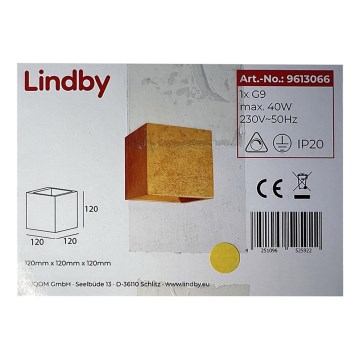 Lindby - Seinävalo YADE 1xG9/20W/230V